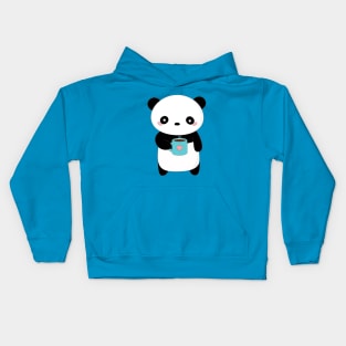 Kawaii Panda Coffee Lover T-Shirt Kids Hoodie